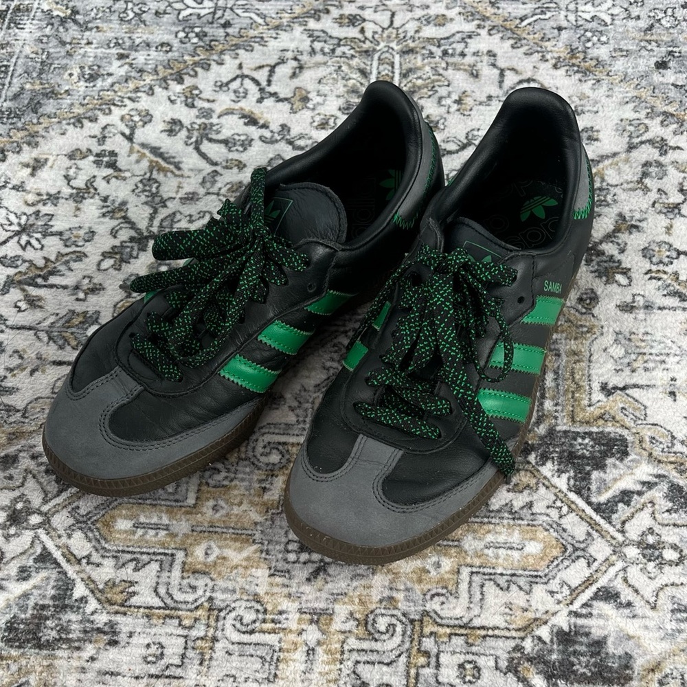 adidas Low-Top Sneakers in Black and Green